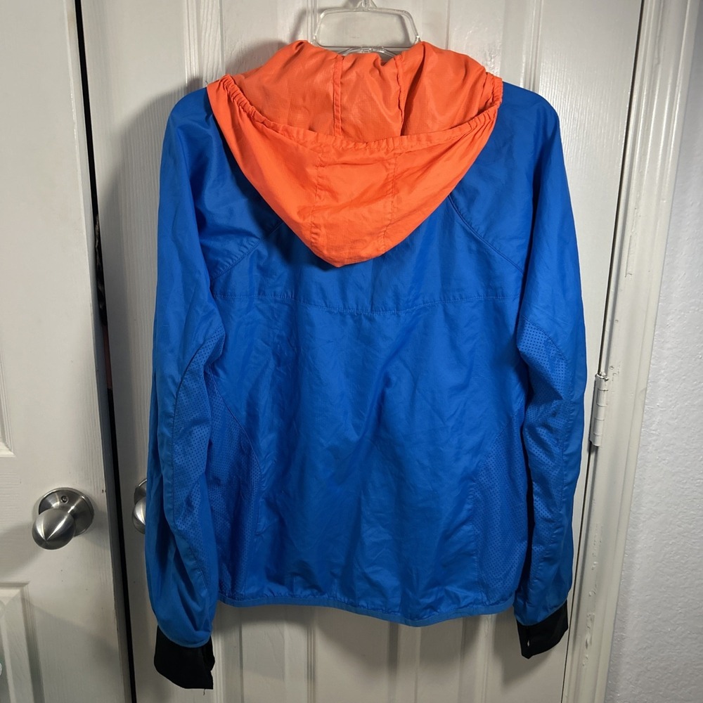 Nike Dri-Fit Full-Zip Jacket YOUTH Blue Orange Windbreaker Boys 639411-408 - Picture 8 of 8